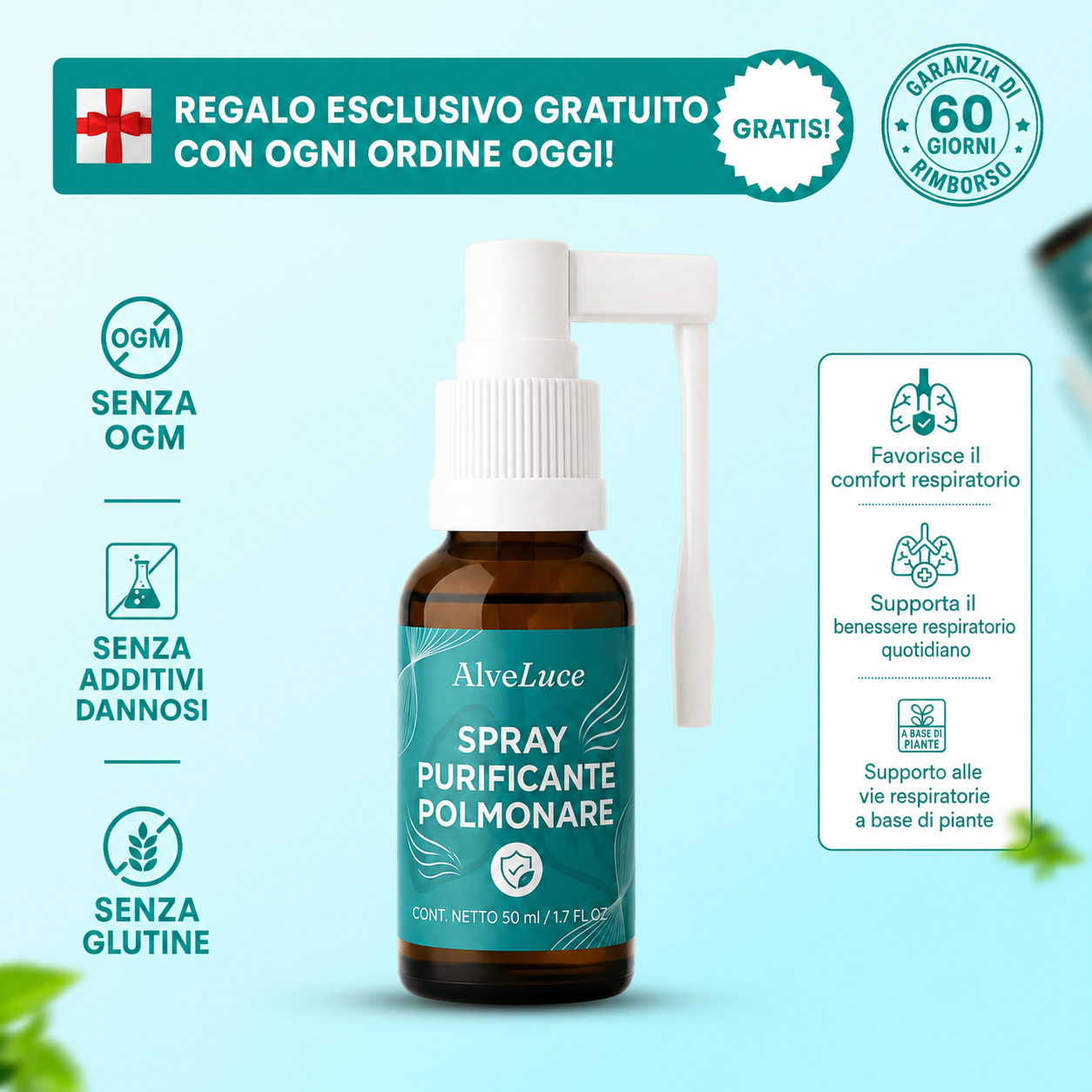 AlveLuce Lung Cleansing Spray
