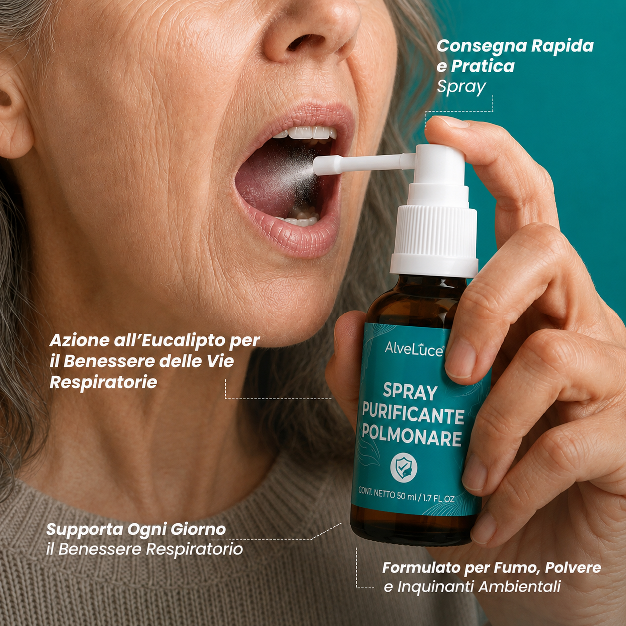 AlveLuce Lung Cleansing Spray
