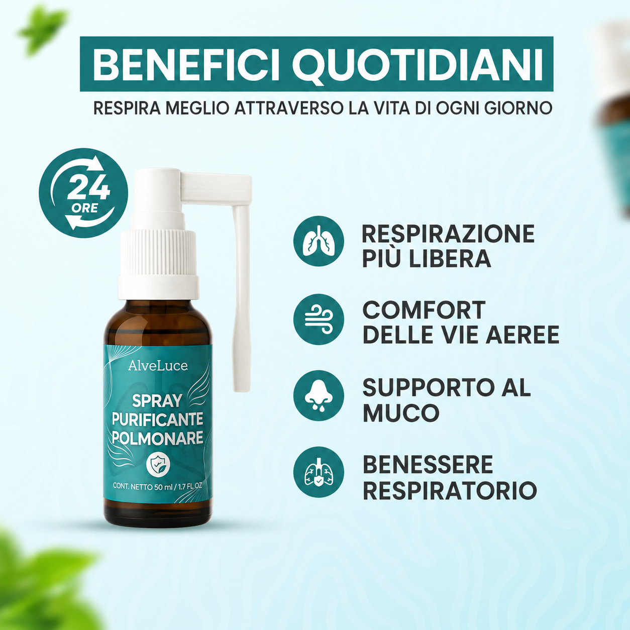 AlveLuce Lung Cleansing Spray